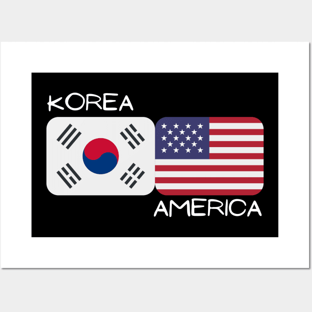 Korean American - Korea, America Wall Art by The Korean Rage